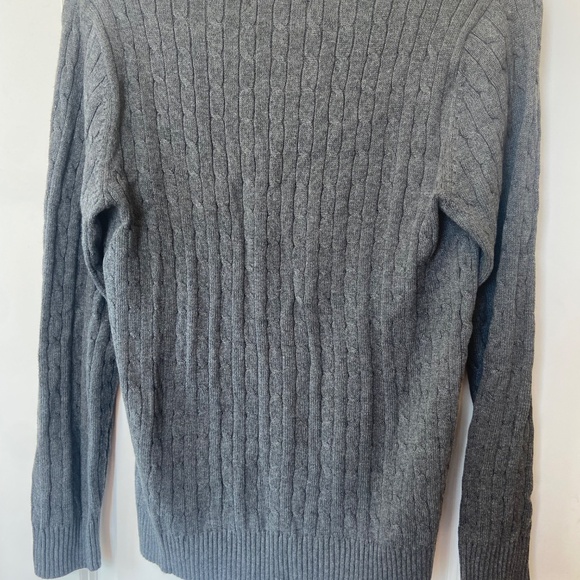 Karen Scott charcoal Heather grey pullover sweater M - Picture 3 of 4